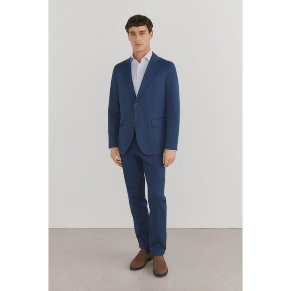 Tiavllya Casual 2 Pieces Mens Suit Flat Notch Lapel Tuxedos For Wedding (Blazer+Pants)