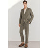 Tiavllya Casual 2 Pieces Mens Suit Flat Notch Lapel Tuxedos For Wedding (Blazer+Pants)
