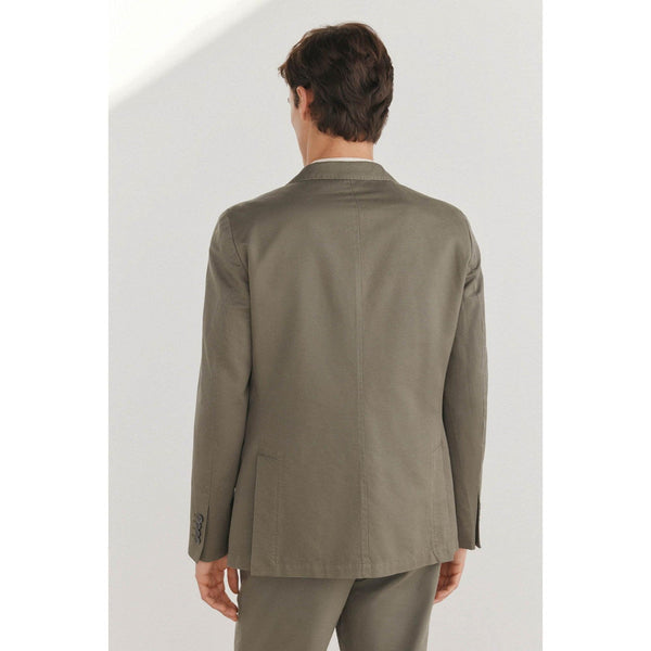 Tiavllya Casual 2 Pieces Mens Suit Flat Notch Lapel Tuxedos For Wedding (Blazer+Pants)