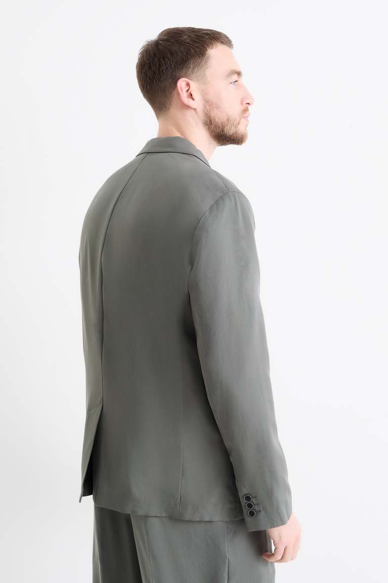 Tiavllya Casual 2 Pieces Mens Suit Flat Notch Lapel Tuxedos For Wedding (Blazer+Pants)