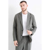 Tiavllya Casual 2 Pieces Mens Suit Flat Notch Lapel Tuxedos For Wedding (Blazer+Pants)
