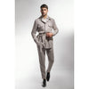Tiavllya Casual 2 Pieces Mens Suit Flat Notch Lapel Tuxedos For Wedding (Blazer+Pants)