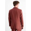 Tiavllya Casual 2 Pieces Mens Suit Flat Notch Lapel Tuxedos For Wedding (Blazer+Pants)