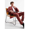 Tiavllya Casual 2 Pieces Mens Suit Flat Notch Lapel Tuxedos For Wedding (Blazer+Pants)
