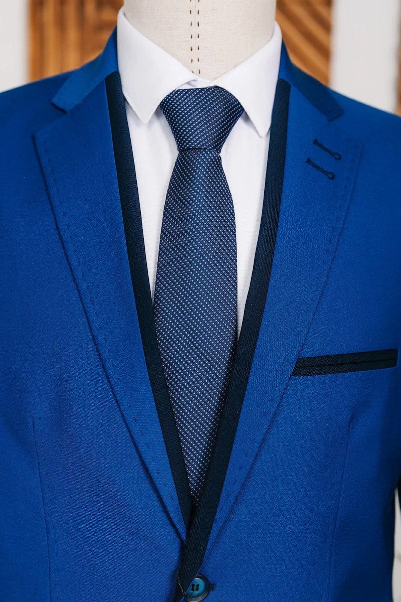 Tiavllya Casual 2 Pieces Mens Suit Flat Notch Lapel Tuxedos For Wedding (Blazer+Pants)