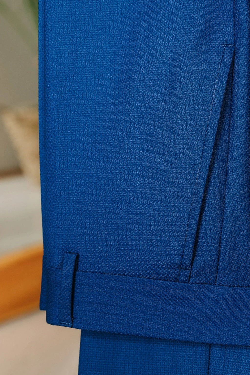 Tiavllya Casual 2 Pieces Mens Suit Flat Notch Lapel Tuxedos For Wedding (Blazer+Pants)