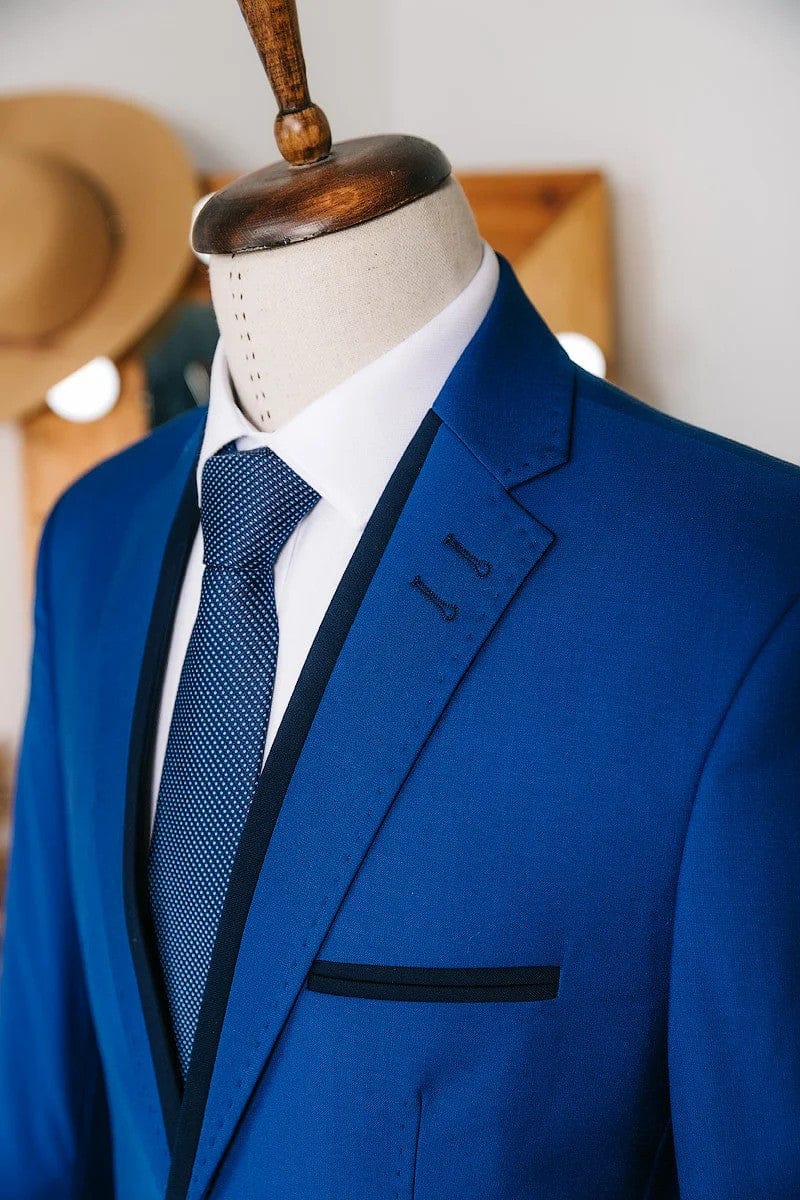 Tiavllya Casual 2 Pieces Mens Suit Flat Notch Lapel Tuxedos For Wedding (Blazer+Pants)