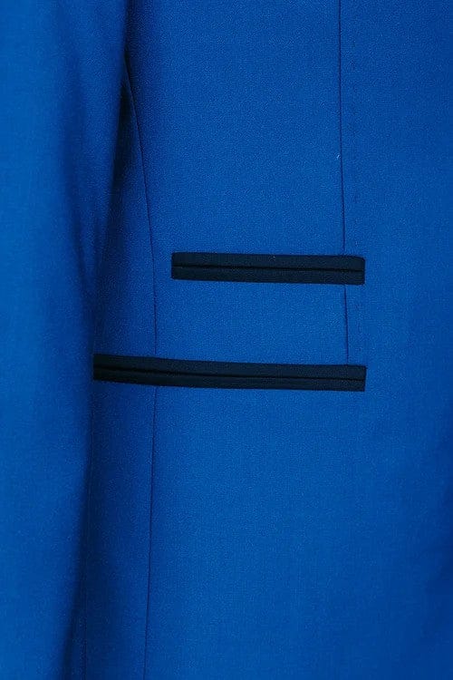 Tiavllya Casual 2 Pieces Mens Suit Flat Notch Lapel Tuxedos For Wedding (Blazer+Pants)