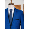 Tiavllya Casual 2 Pieces Mens Suit Flat Notch Lapel Tuxedos For Wedding (Blazer+Pants)