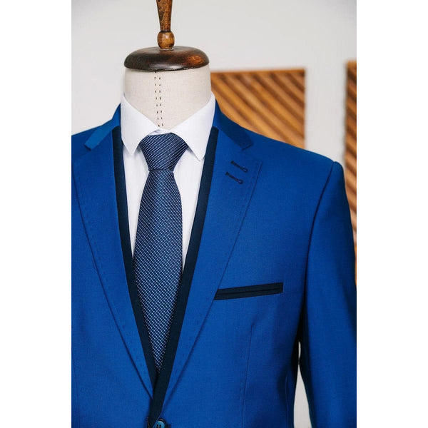 Tiavllya Casual 2 Pieces Mens Suit Flat Notch Lapel Tuxedos For Wedding (Blazer+Pants)