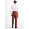 Tiavllya Casual 2 Pieces Mens Suit Flat Notch Lapel Tuxedos For Wedding (Blazer+Pants)