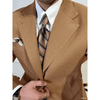 Tiavllya Casual 2 Pieces Mens Suit Flat Peak Lapel Tuxedos For Wedding (Blazer+Pants)