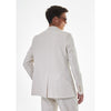 Tiavllya Casual 2 Pieces Mens White Suit Flat Notch Lapel Tuxedos For Wedding (Blazer+Pants)