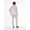 Tiavllya Casual 2 Pieces Mens White Suit Flat Notch Lapel Tuxedos For Wedding (Blazer+Pants)