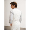Tiavllya Casual 2 Pieces Mens White Suit Flat Notch Lapel Vest Suit For Wedding (Vest + Pants)