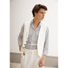 Tiavllya Casual 2 Pieces Mens White Suit Flat Notch Lapel Vest Suit For Wedding (Vest + Pants)