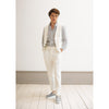 Tiavllya Casual 2 Pieces Mens White Suit Flat Notch Lapel Vest Suit For Wedding (Vest + Pants)