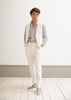 Tiavllya Casual 2 Pieces Mens White Suit Flat Notch Lapel Vest Suit For Wedding (Vest + Pants)