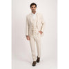 Tiavllya Casual 3 Pieces Mens Suit Flat Linen Notch Lapel Suit(Blazer+Vest+ Pant)