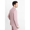 Tiavllya Casual 3 Pieces Mens Suit Flat Linen Peak Lapel Suit(Blazer+Vest+ Pant)