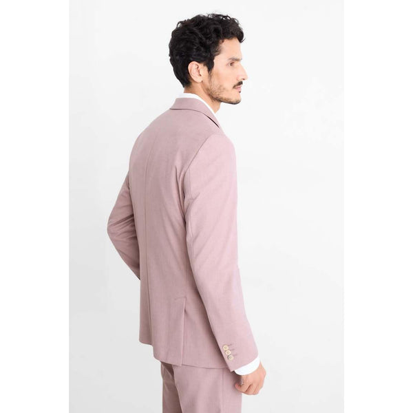 Tiavllya Casual 3 Pieces Mens Suit Flat Linen Peak Lapel Suit(Blazer+Vest+ Pant)