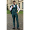Tiavllya Casual 3 Pieces Mens Suit Flat Linen Peak Lapel Suit(Blazer+Vest+ Pant)