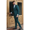 Tiavllya Casual 3 Pieces Mens Suit Flat Linen Peak Lapel Suit(Blazer+Vest+ Pant)