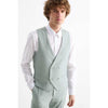 Tiavllya Casual 3 Pieces Mens Suit Flat Notch Lapel Suit(Blazer+Vest+ Pant)