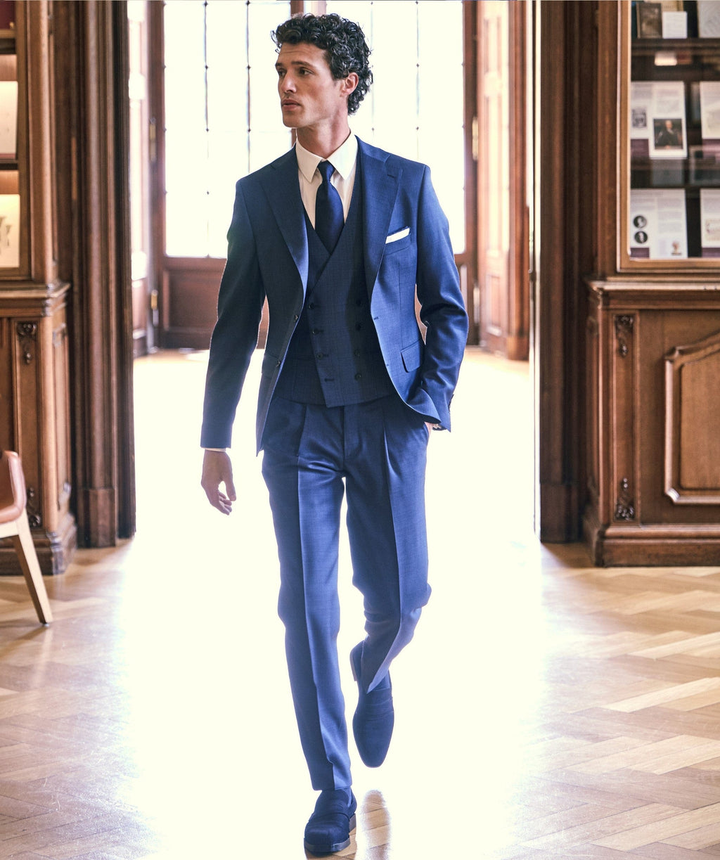 Tiavllya Casual 3 Pieces Mens Suit Flat Notch Lapel Suit(Blazer+Vest+ Pant)