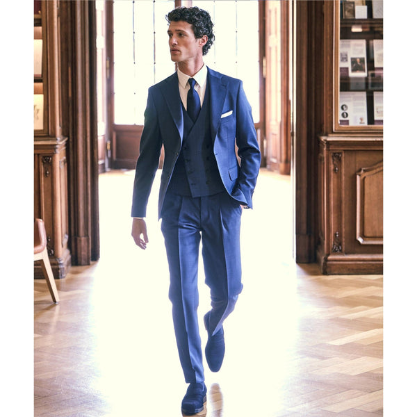 Tiavllya Casual 3 Pieces Mens Suit Flat Notch Lapel Suit(Blazer+Vest+ Pant)