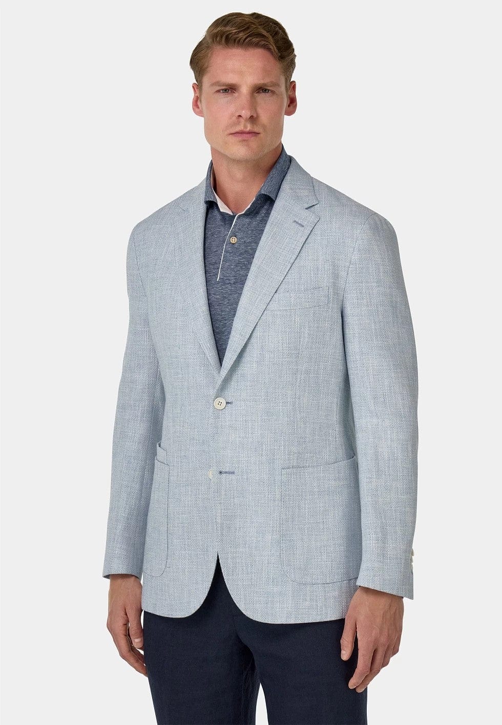 Tiavllya Casual Men's 2 Pieces Mens Blazer Notch Lapel Linen For Wedding