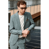 Tiavllya Casual Men's 2 Pieces Mens Suit Notch Lapel Linen For Wedding (Blazer+Pants)