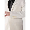 Tiavllya Casual Men's 2 Pieces Mens Suit Notch Lapel Linen For Wedding (Blazer+Pants)
