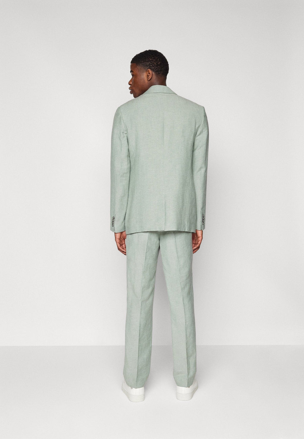 Tiavllya Casual Men's 2 Pieces Mens Suit Notch Lapel Linen For Wedding (Blazer+Pants)