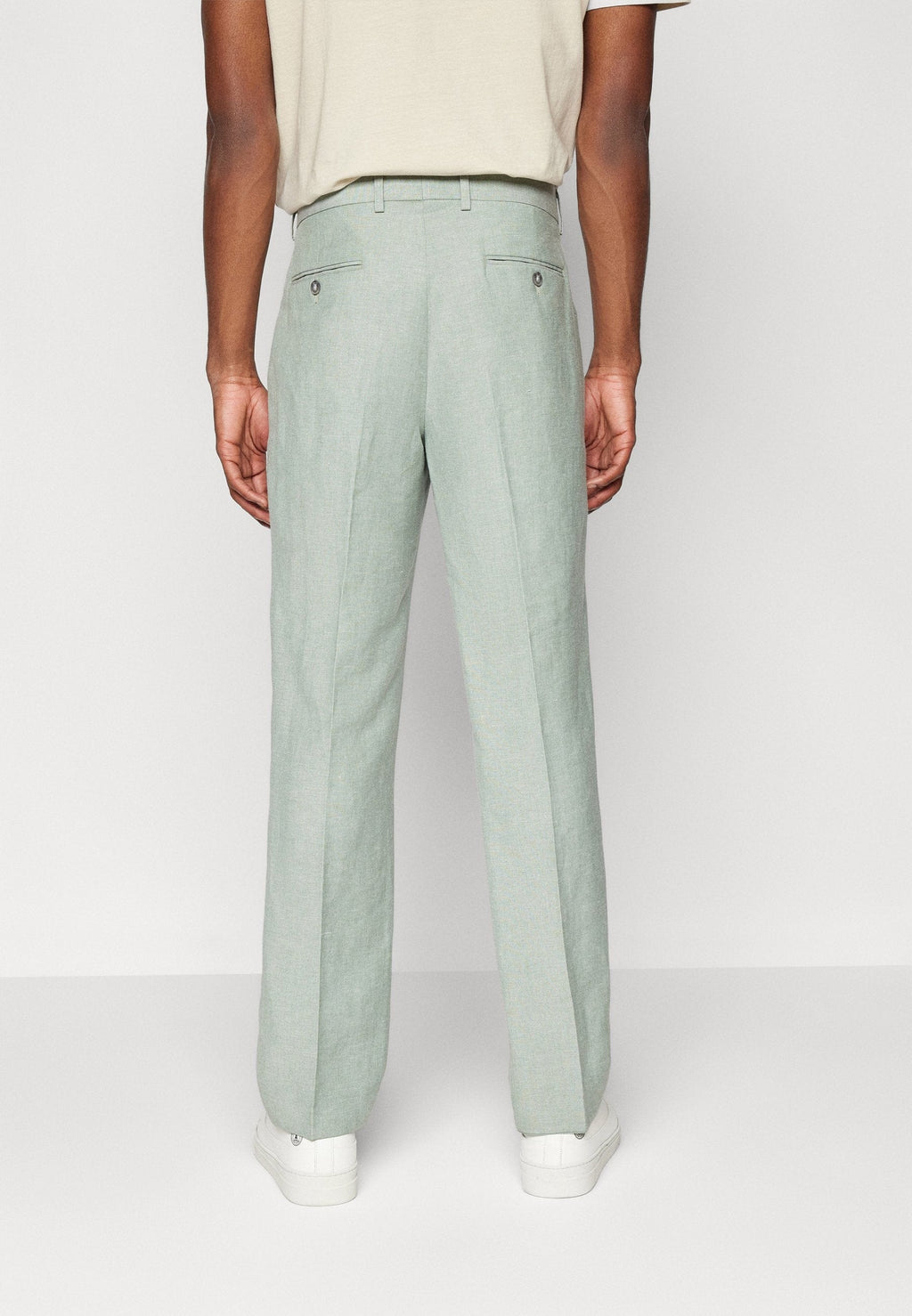 Tiavllya Casual Men's 2 Pieces Mens Suit Notch Lapel Linen For Wedding (Blazer+Pants)