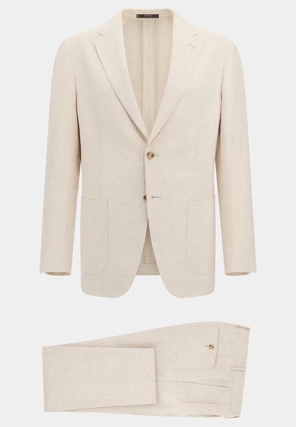 Tiavllya Casual Men's 2 Pieces Mens Suit Notch Lapel Linen For Wedding (Blazer+Pants)