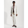 Tiavllya Casual Men's 2 Pieces Mens Suit Notch Lapel Linen For Wedding (Blazer+Pants)