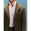 Tiavllya Casual Men's 2 Pieces Mens Suit Peak Lapel Linen For Wedding (Blazer+Pants)