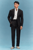 Tiavllya Casual Men's 2 Pieces Mens Suit Peak Lapel Linen For Wedding (Blazer+Pants)
