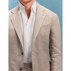 Tiavllya Casual Men's 2 Pieces Mens Suit Peak Lapel Linen For Wedding (Blazer+Pants)