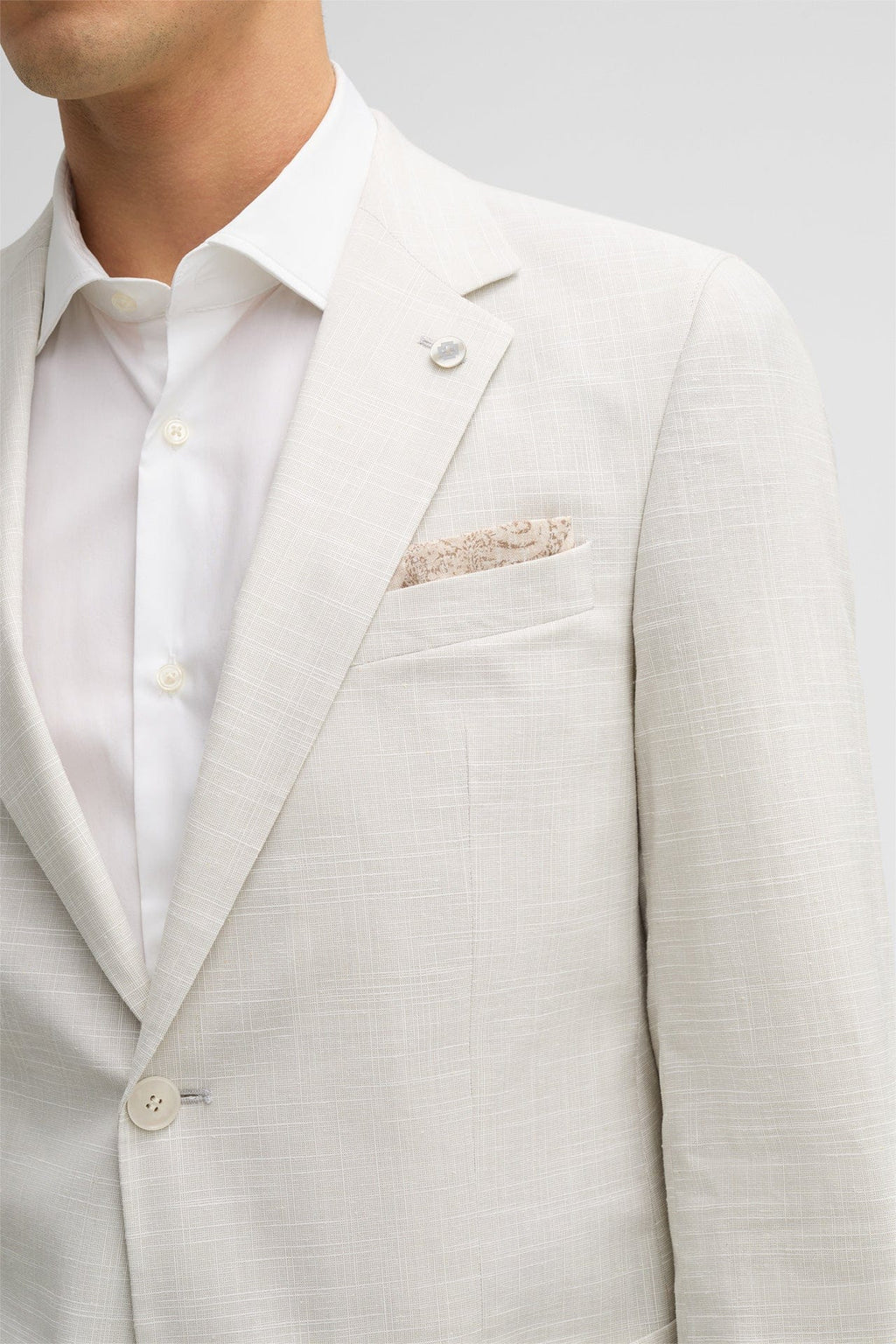 Tiavllya Casual Men's 3 Pieces Mens Suit Notch Lapel Linen For Wedding (Blazer+vest+Pants)