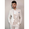 Tiavllya Casual Men's 3 Pieces Mens Suit Notch Lapel Linen For Wedding (Blazer+vest+Pants)