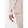 Tiavllya Casual Men's 3 Pieces Mens Suit Notch Lapel Linen For Wedding (Blazer+vest+Pants)