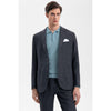 Tiavllya Casual Men's Black 2 Pieces Mens Suit Peak Lapel Linen For Wedding (Blazer+Pants)