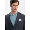 Tiavllya Casual Men's Black 2 Pieces Mens Suit Peak Lapel Linen For Wedding (Blazer+Pants)