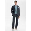 Tiavllya Casual Men's Black 2 Pieces Mens Suit Peak Lapel Linen For Wedding (Blazer+Pants)