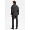 Tiavllya Casual Men's Black 3 Pieces Mens Suit Notch Lapel Flat Tuxedos (Blazer+vest+Pants)