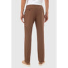 Tiavllya Casual Men's Brown 2 Pieces Mens Suit Peak Lapel Linen For Wedding (Blazer+Pants)