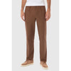 Tiavllya Casual Men's Brown 2 Pieces Mens Suit Peak Lapel Linen For Wedding (Blazer+Pants)