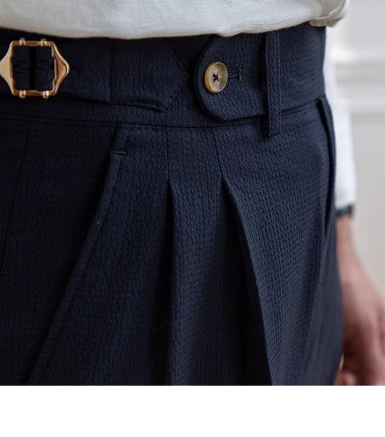 Tiavllya Casual Men's Short Pants Cotton Linen For Beach Wedding